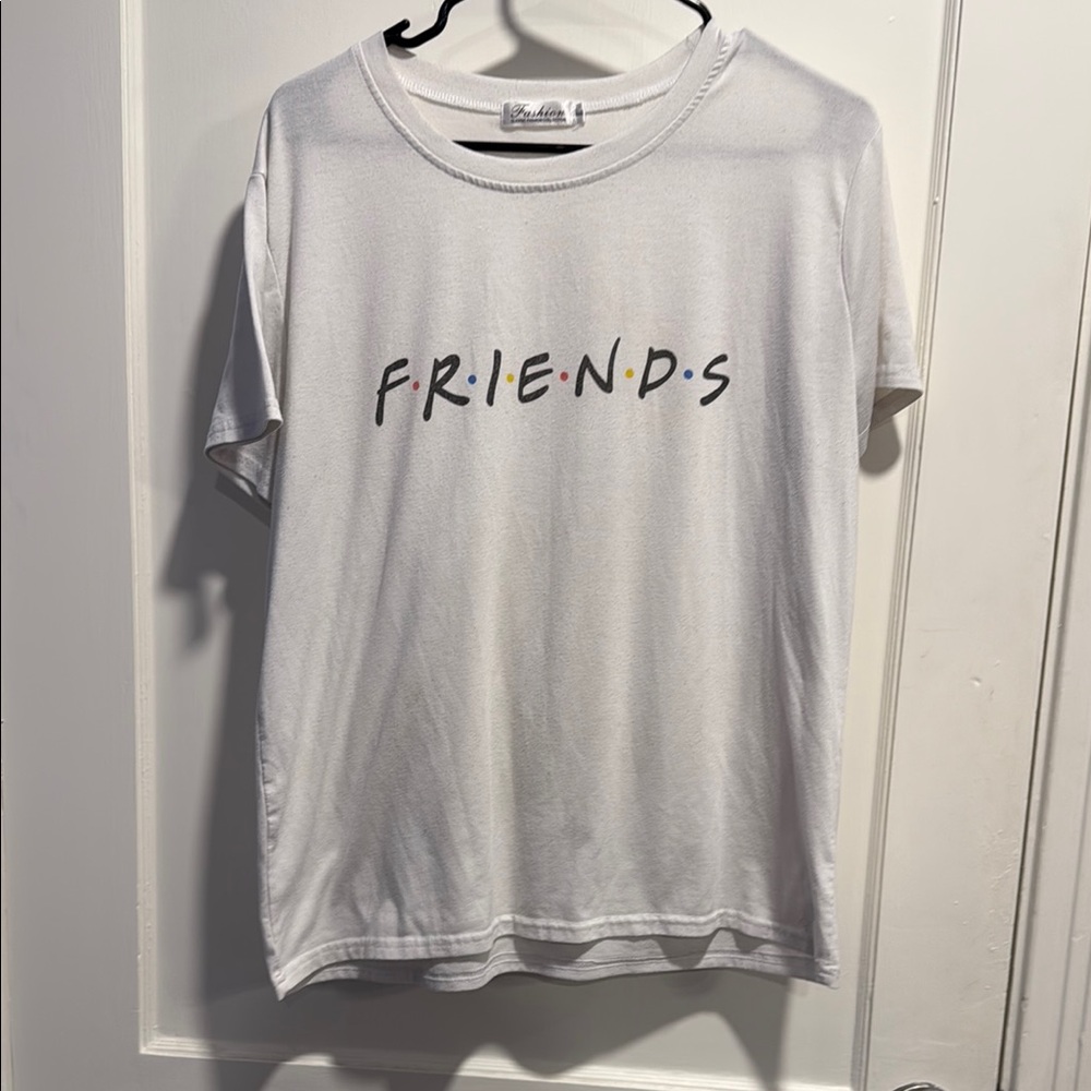 White 'Friends' Graphic T-Shirt